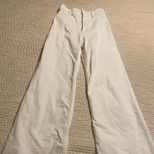White ZW Marine straight leg pants